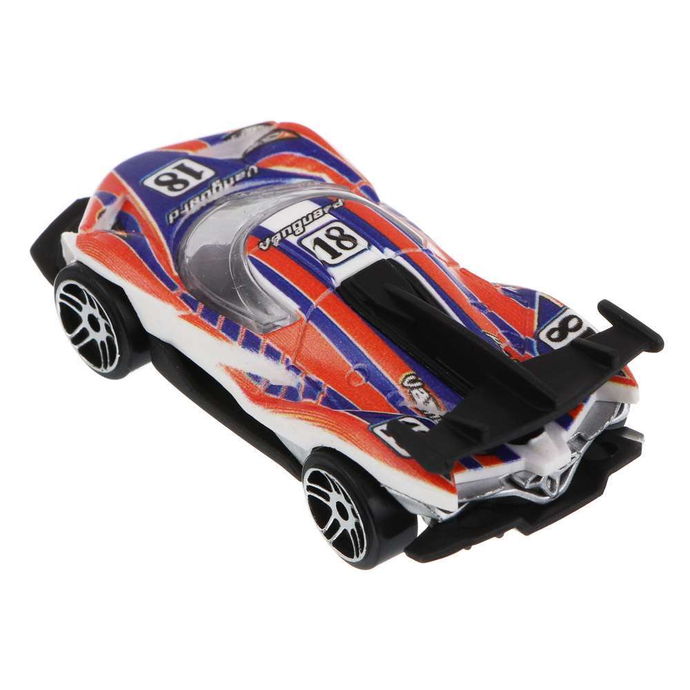 ИГРОЛЕНД Набор машинок, 6 шт, "Автоспорт", PP, 33,1х12,1х3,3 см, 2 дизайна, арт.№ 292-489