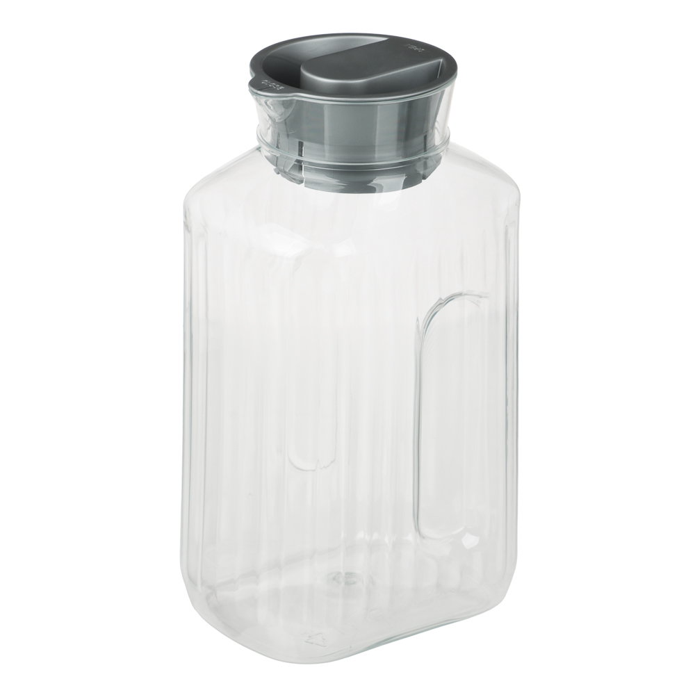 Кувшин с крышкой 1,5л TREND (11,8x8,5x22см), пластик, арт.№ 861-535