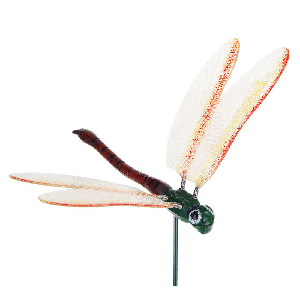INBLOOM Фигурка на стержне Стрекоза 60см, пластик, металл, арт.№ 153-186