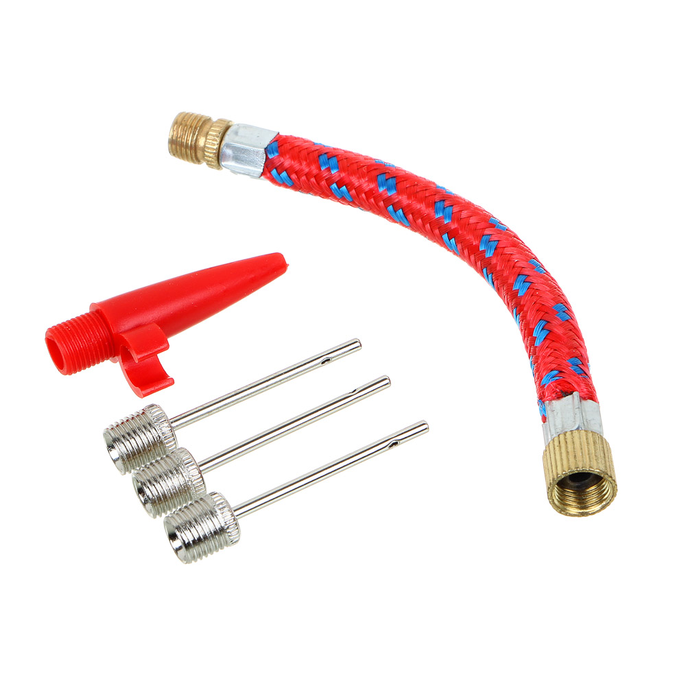 SILAPRO Набор для накачивания мячей (3 иглы, шланг, колпачок), арт.№ 133-015