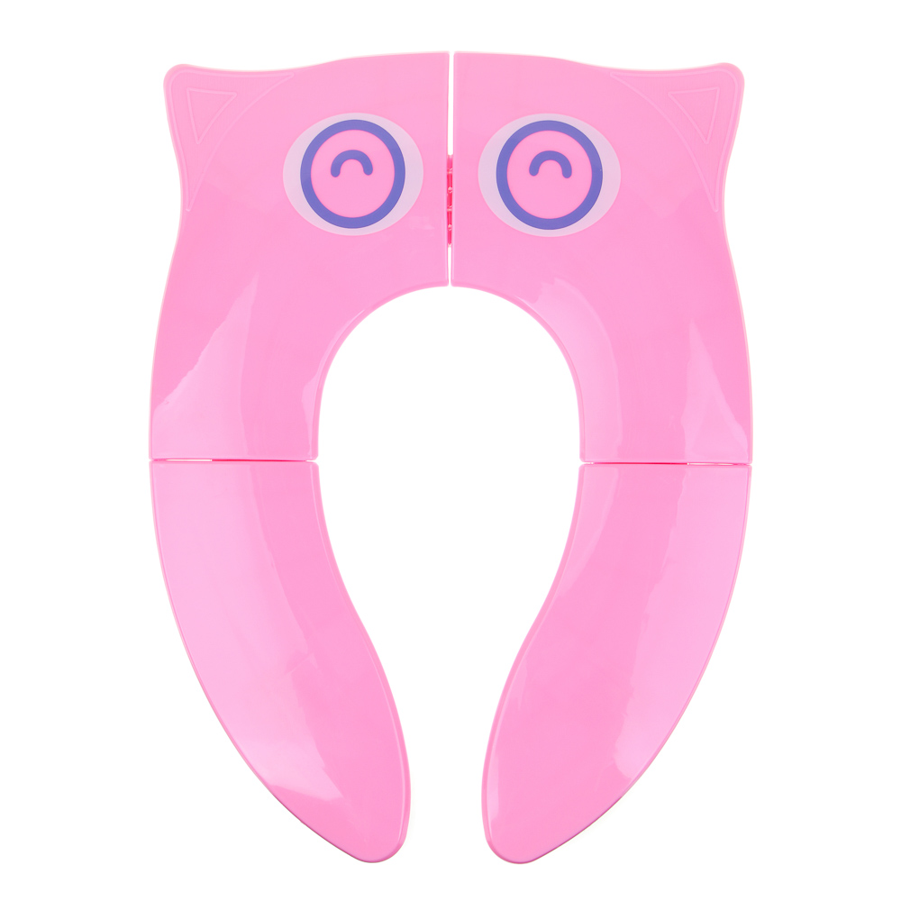 VETTA Сиденье для унитаза детское дорожное, ABS-пластик, 35х25,5х3см, цвет розовый, арт.№ 027-012