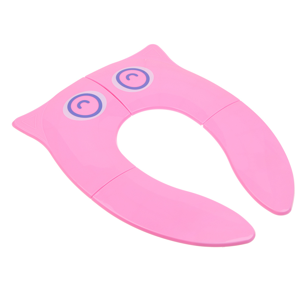 VETTA Сиденье для унитаза детское дорожное, ABS-пластик, 35х25,5х3см, цвет розовый, арт.№ 027-012