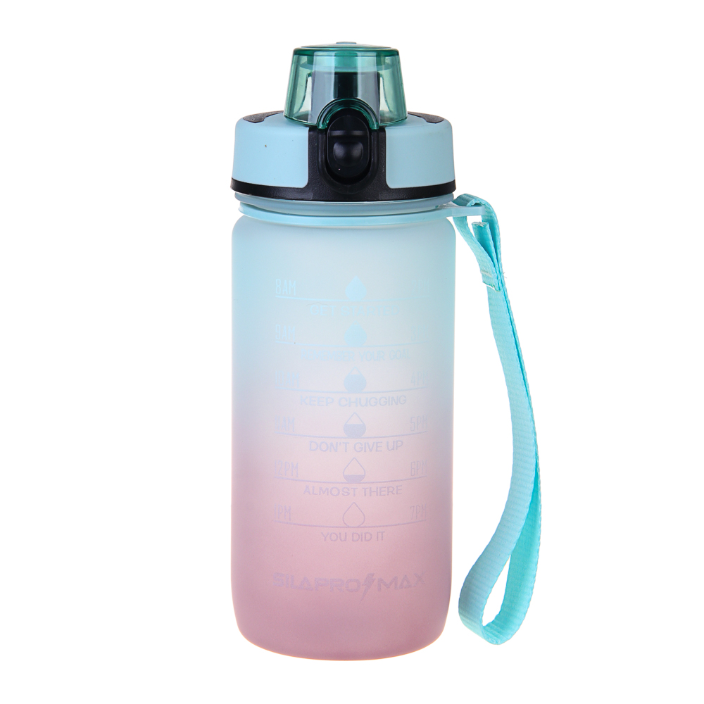 SILAPRO MAX Бутылка спортивная с замком, ELDERBERRY-EGGSHELL BLUE, 550мл, РС, арт.№ 088-075