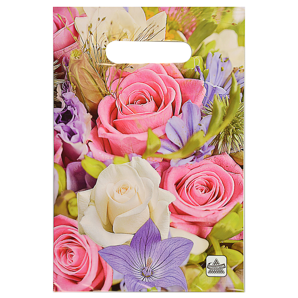 Пакет ПВД с вырубной ручкой, ML 30х20см, 30 мкм, 5 дизайнов, арт.№ 507-877