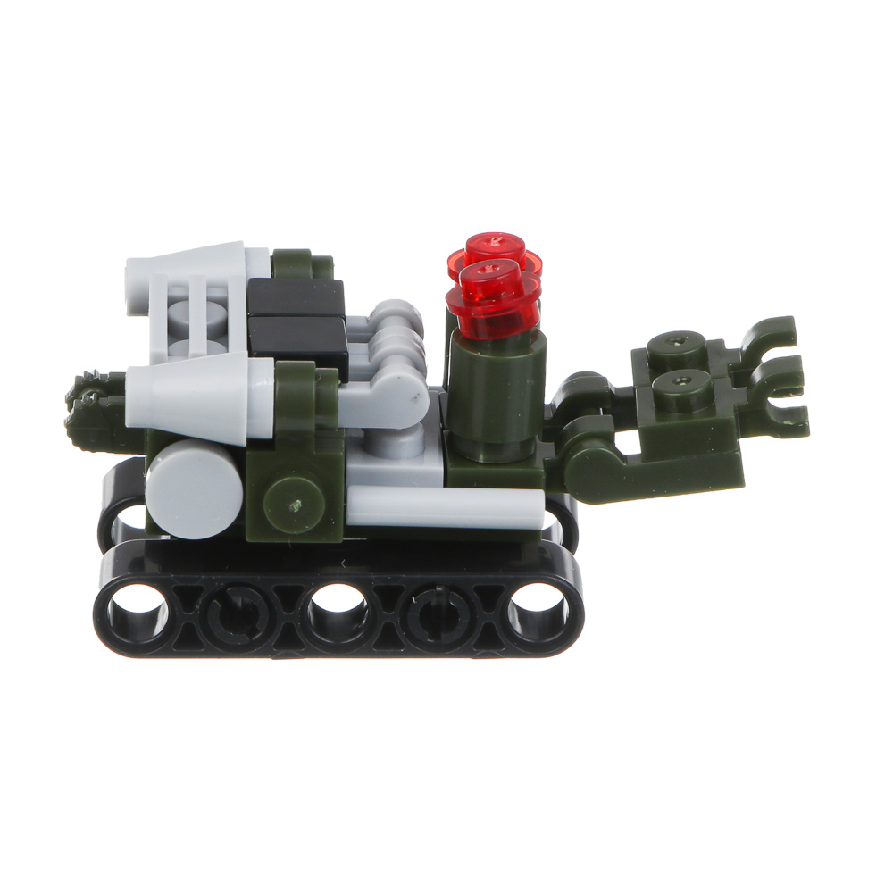 ИГРОЛЕНД Конструктор "Военная техника" 12 в 1, 13х3х7,5 см, ABS, 12 видов, арт.№ 265-668