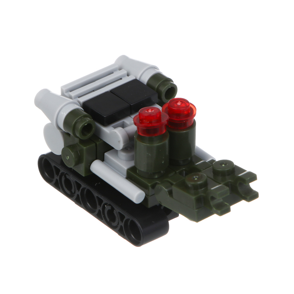 ИГРОЛЕНД Конструктор "Военная техника" 12 в 1, 13х3х7,5 см, ABS, 12 видов, арт.№ 265-668