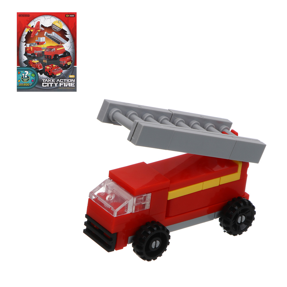 ИГРОЛЕНД Конструктор "Спецтранспорт" в шаре, 6,5х6,3 см, ABS, 12 видов, арт.№ 265-670