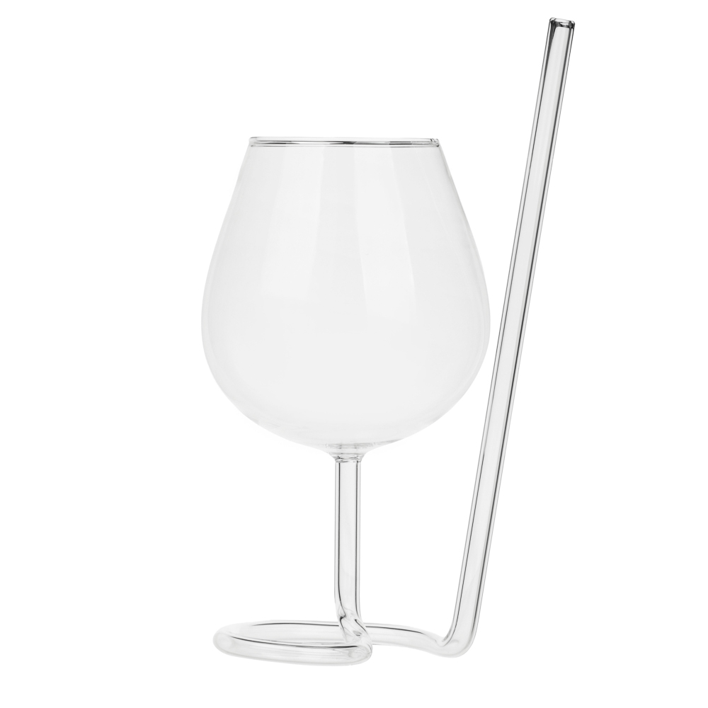 Бокал с ножкой-трубочкой тм MILLIMI Роял, 400 мл, стекло, инд. упак, арт.№ 878-611