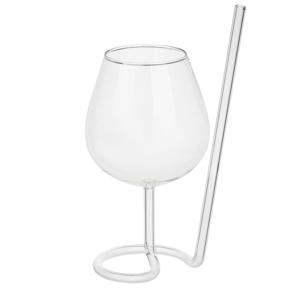 Бокал с ножкой-трубочкой тм MILLIMI Роял, 400 мл, стекло, инд. упак, арт.№ 878-611