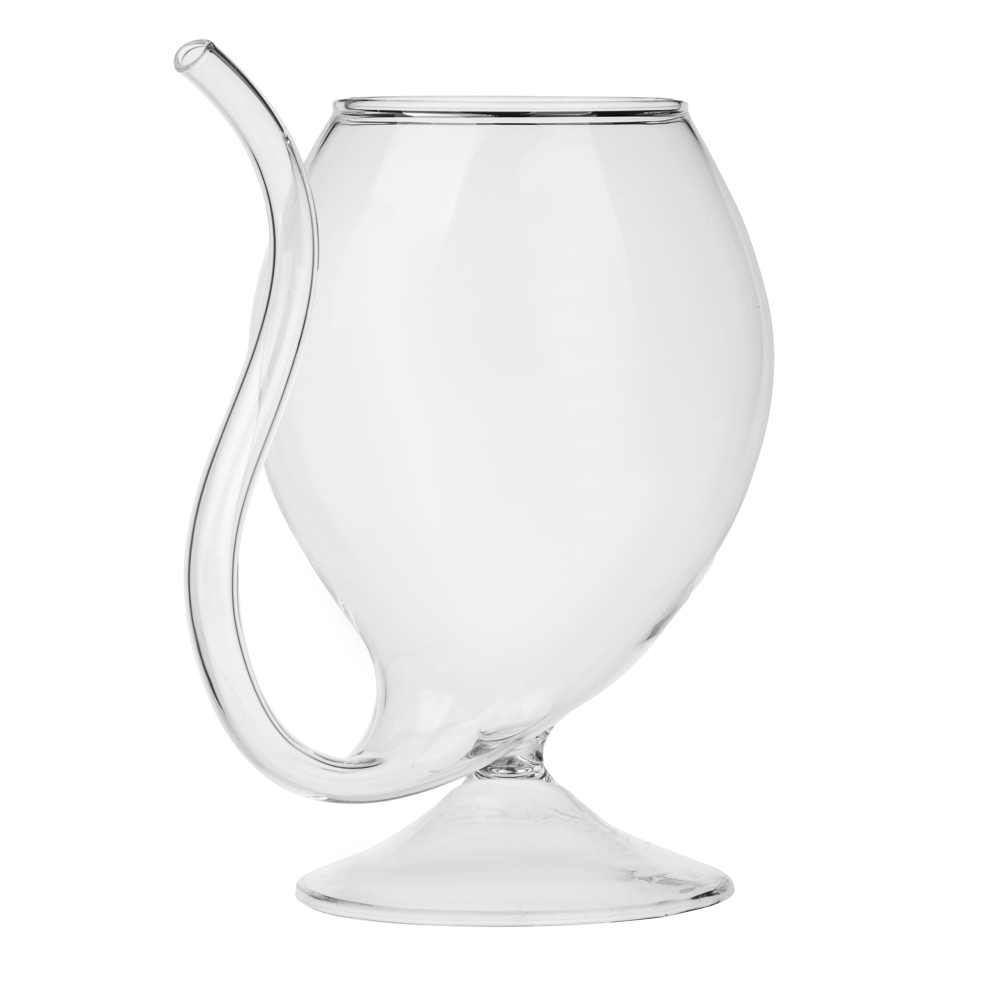 Бокал с трубочкой тм MILLIMI, 300 мл, стекло, инд. упак, арт.№ 878-612