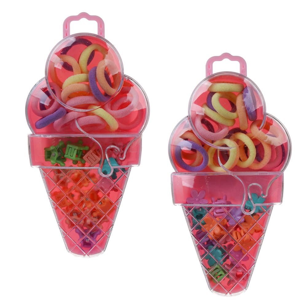 Набор детских резинок и крабиков BY Русские супергерои в футляре, полиэстер, пластик, арт.№ 316-371