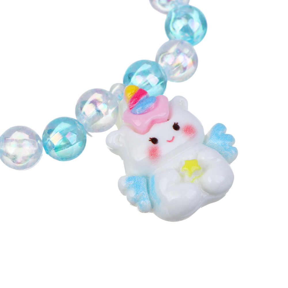 Набор детской бижутерии BY Русские супергерои: браслет, кольцо, резинки 2шт, заколка, 3 дизайна, арт.№ 316-374