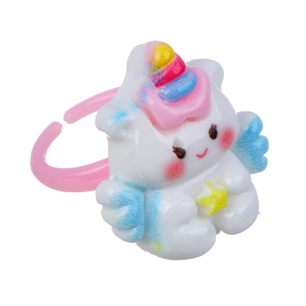 Набор детской бижутерии BY Русские супергерои: браслет, кольцо, резинки 2шт, заколка, 3 дизайна, арт.№ 316-374