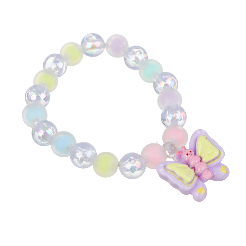 Набор детской бижутерии BY Русские супергерои: браслет, кольцо, крабики 2шт, клипсы, 3 дизайна, арт.№ 316-375