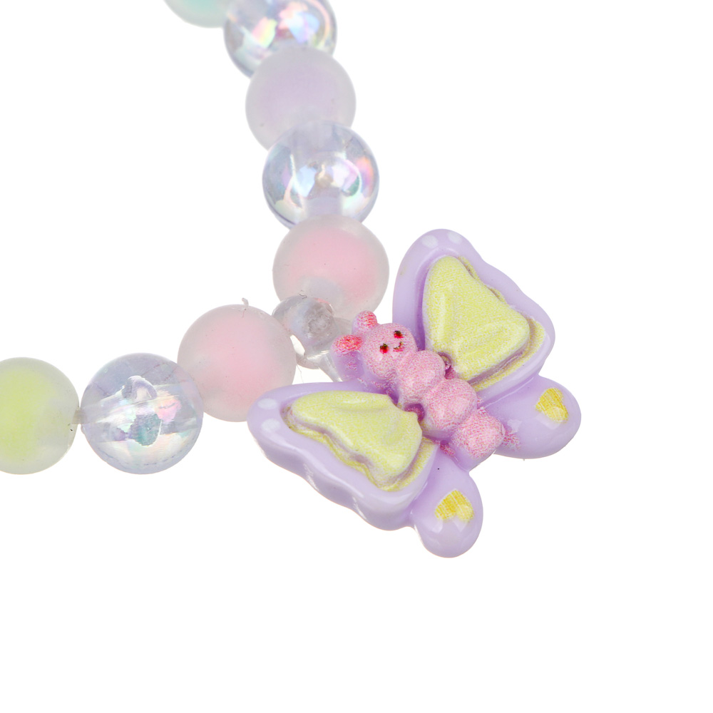 Набор детской бижутерии BY Русские супергерои: браслет, кольцо, крабики 2шт, клипсы, 3 дизайна, арт.№ 316-375