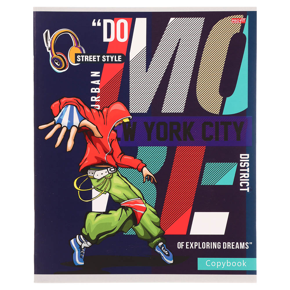 Тетрадь 48л., А5, в клетку, офсет, обл. мел.картон, скрепка, ВД-лак, микс, арт.№ 578-179