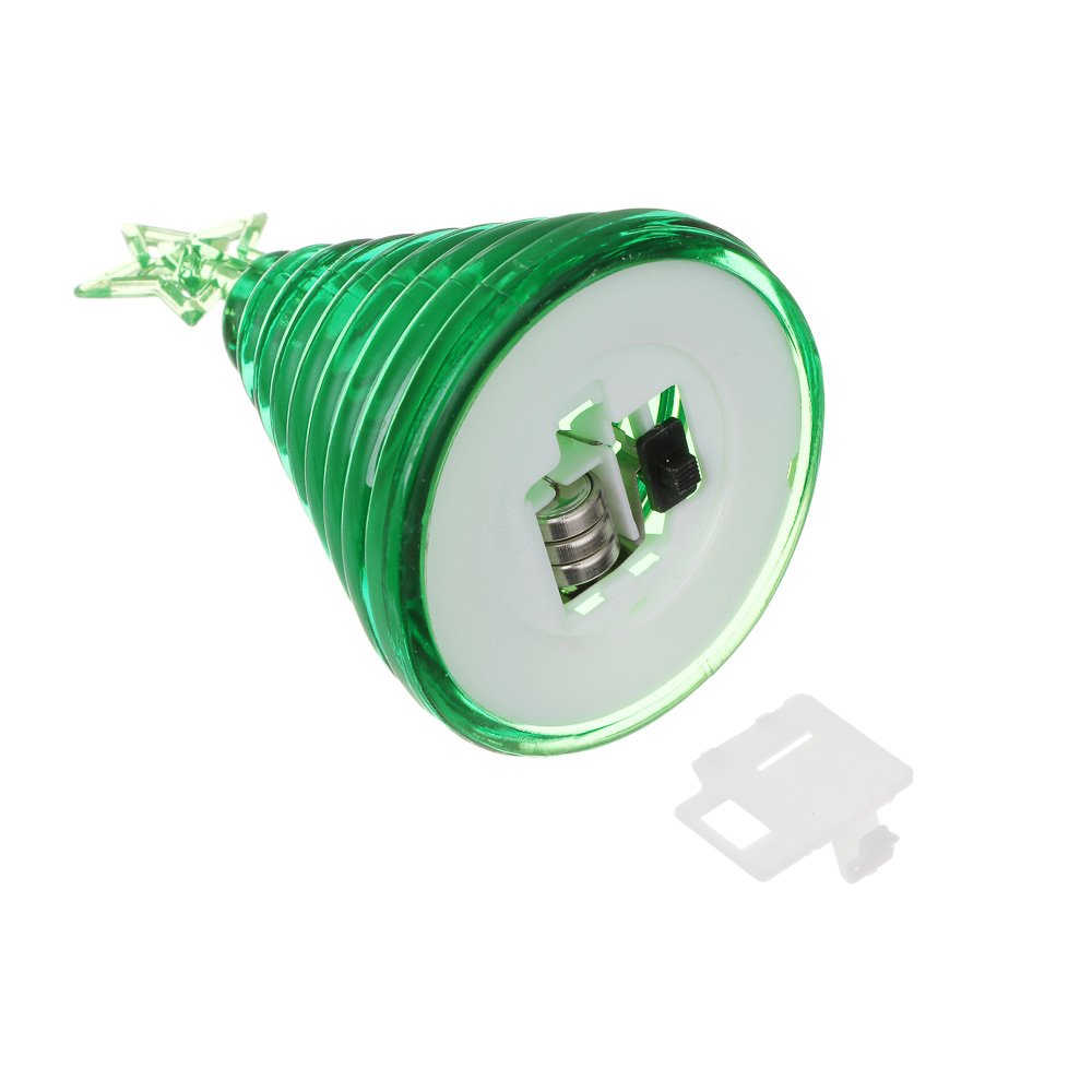 Светильник декор. LED тм СНОУ БУМ в виде Ели, 9,3x6,1см, пластик, 3xLR1130, 1 режим, 3 дизайна, арт.№ 392-109
