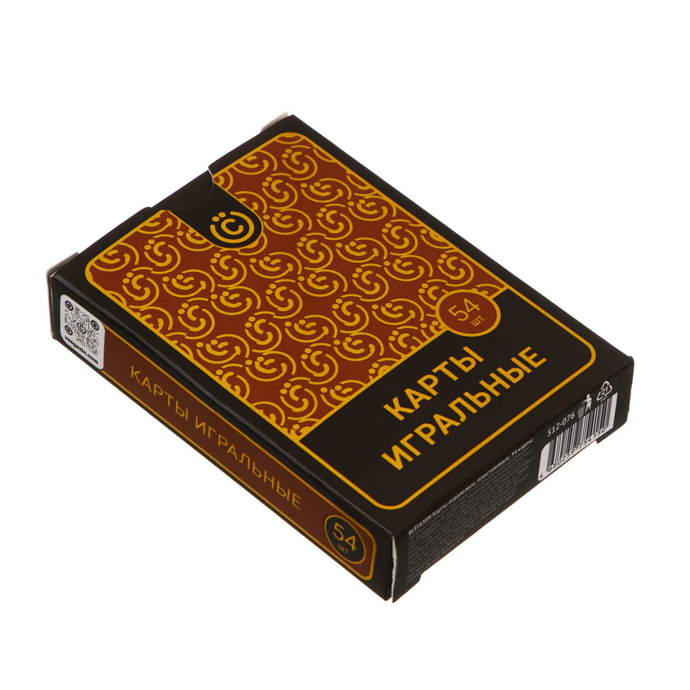 ВСЁГАЗИН Карты игральные, пластиковые, 54 карты, арт.№ 512-076