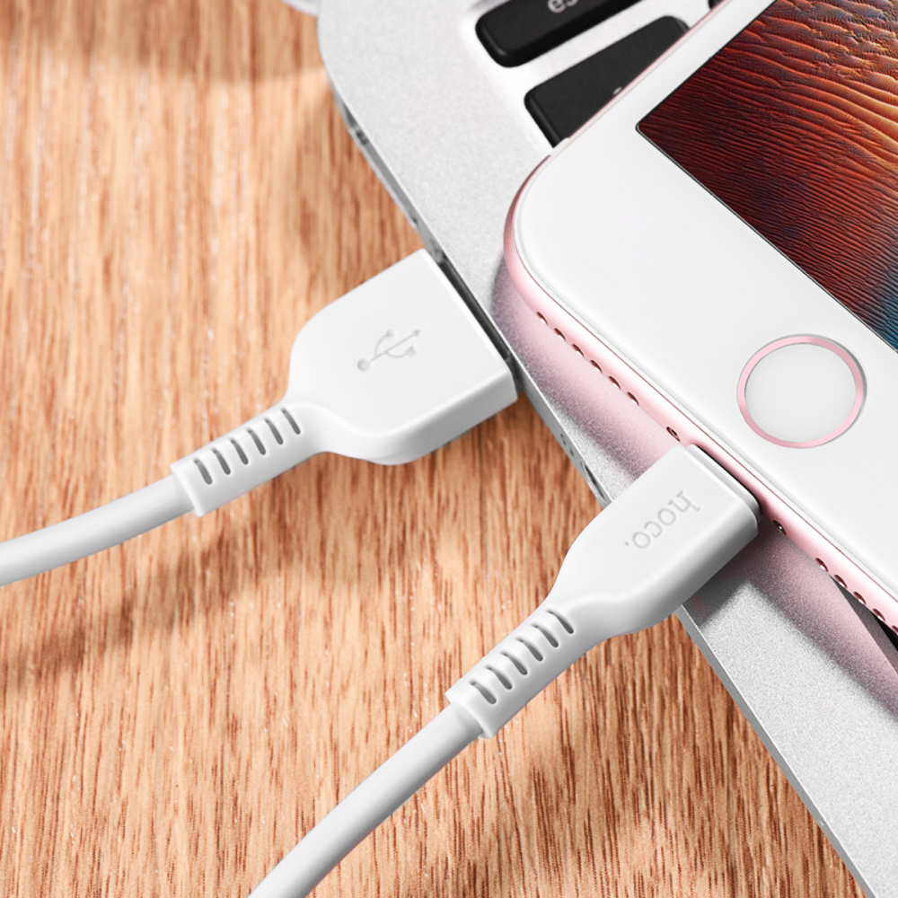 Кабель для зарядки USB(A)-iP hoco. модель X20, 3м, белый, арт.№ 931-558