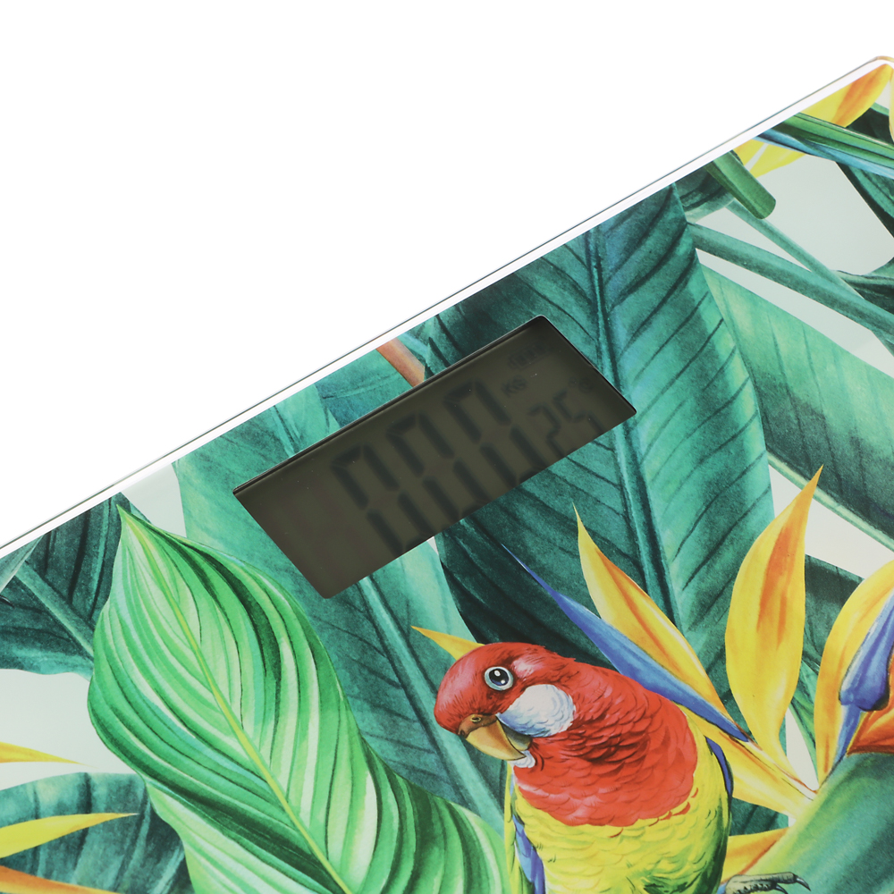 LEBEN Весы напольные электронные "Нежная история", ЖК-дисплей, макс. нагр.до 180кг, 28х28х0,5см, арт.№ 252-092