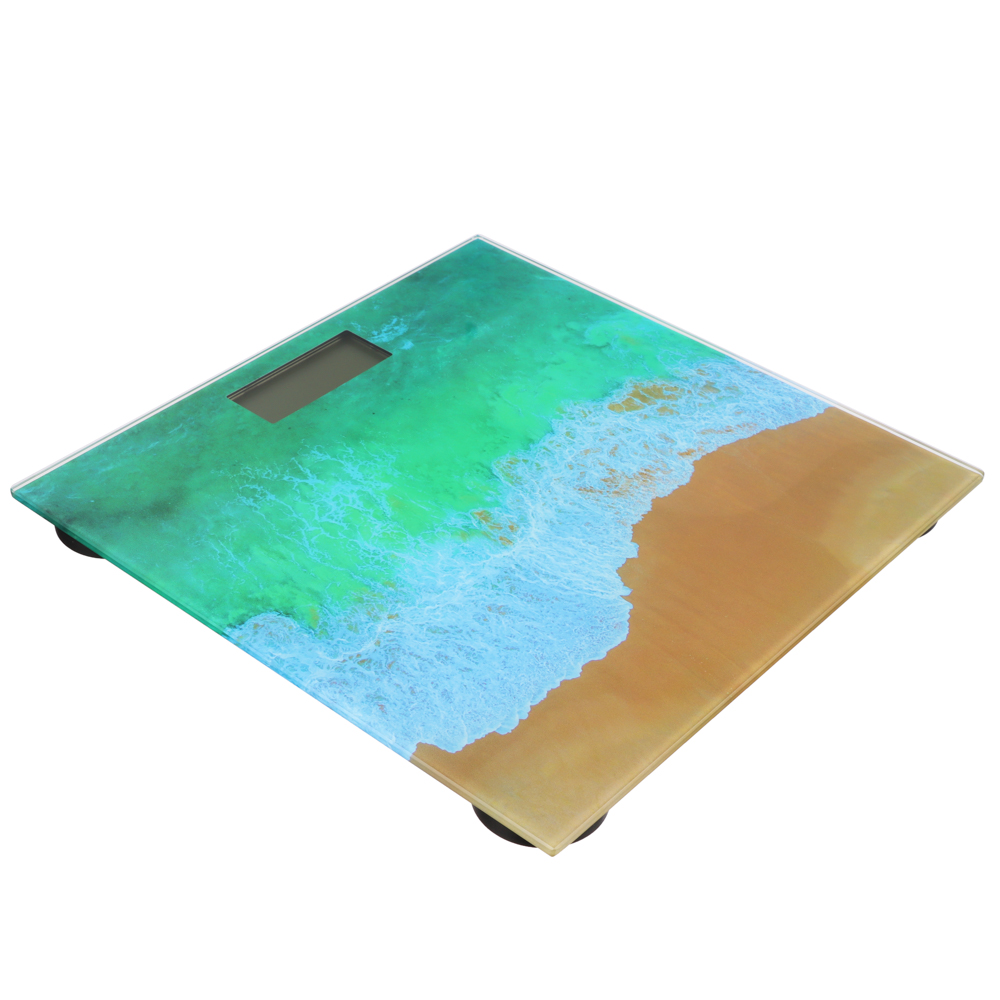 LEBEN Весы напольные электронные "Релакс", ЖК-дисплей, макс. нагр.до 180кг, 28х28х0,5см, арт.№ 252-093