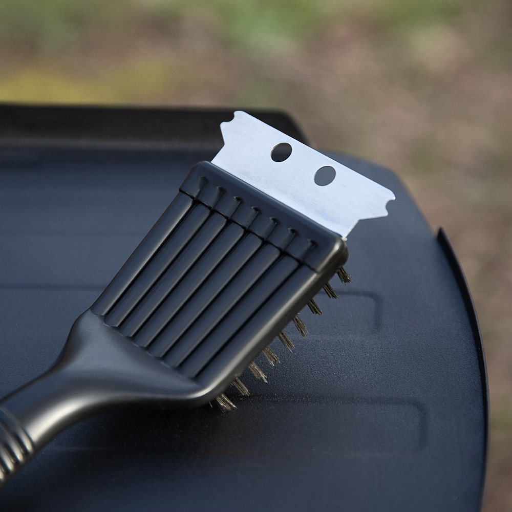 Щетка для чистки мангала с скребком тм GRILLBOOM, 21х7см, арт.№ 101-011