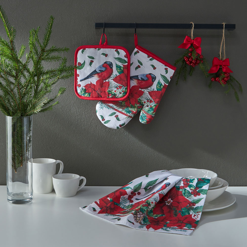 PROVANCE Винтер Прихватка-варежка, 100% хлопок, 18х28см, красный, арт.№ 492-169