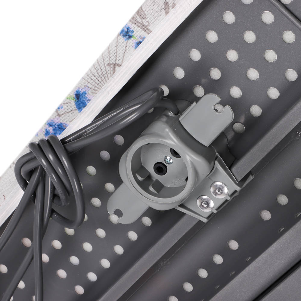 VETTA Доска гладильная 122х40х90см, металл, подставка под утюг с термоустойчивыми вст, удл.1,6м Н10, арт.№ 451-110