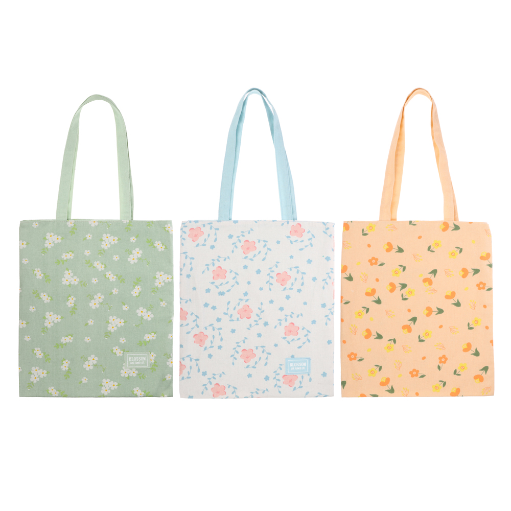 VETTA Сумка двухсторонняя с рисунком цветов и листьев, 34х40 см, арт.№ 467-266