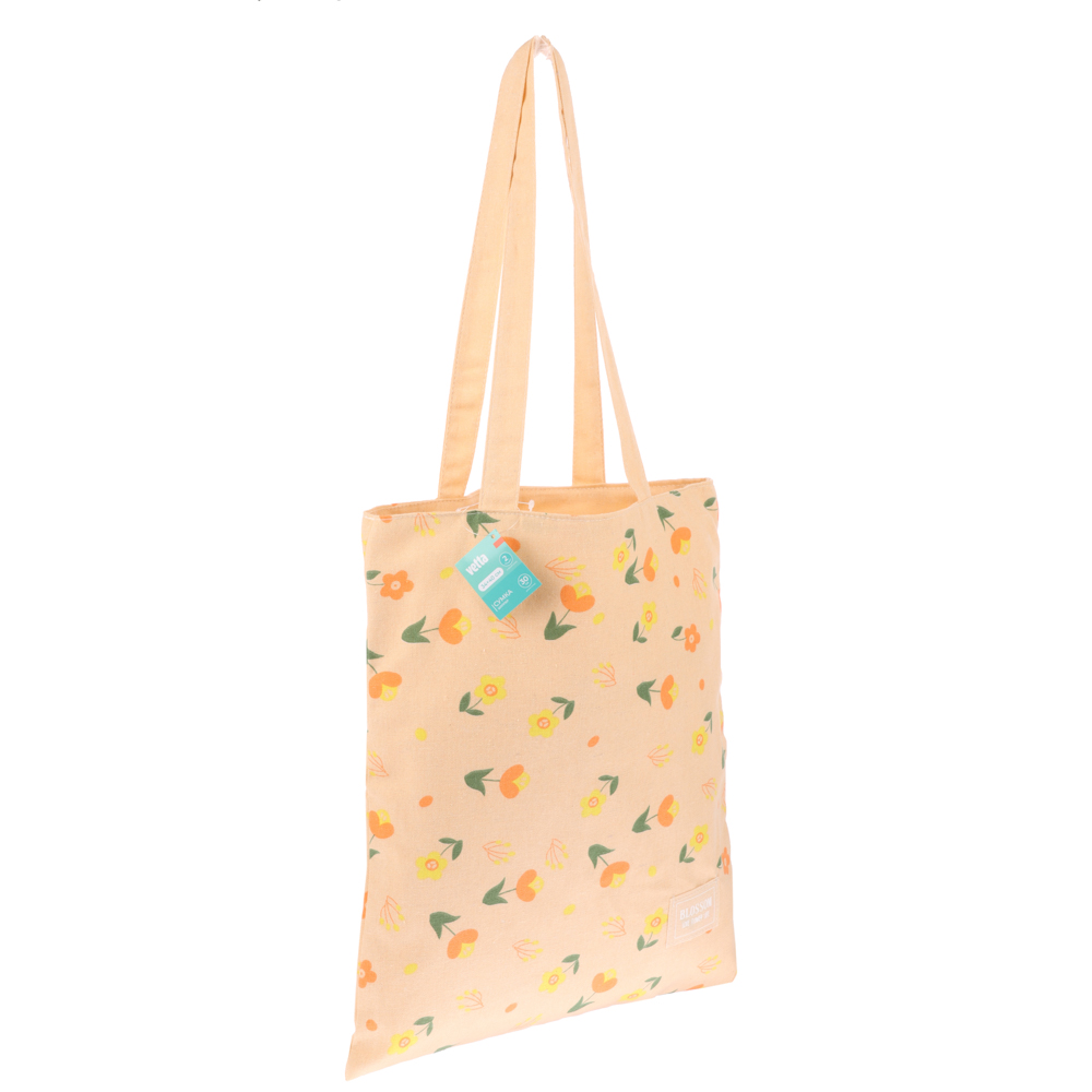 VETTA Сумка двухсторонняя с рисунком цветов и листьев, 34х40 см, арт.№ 467-266