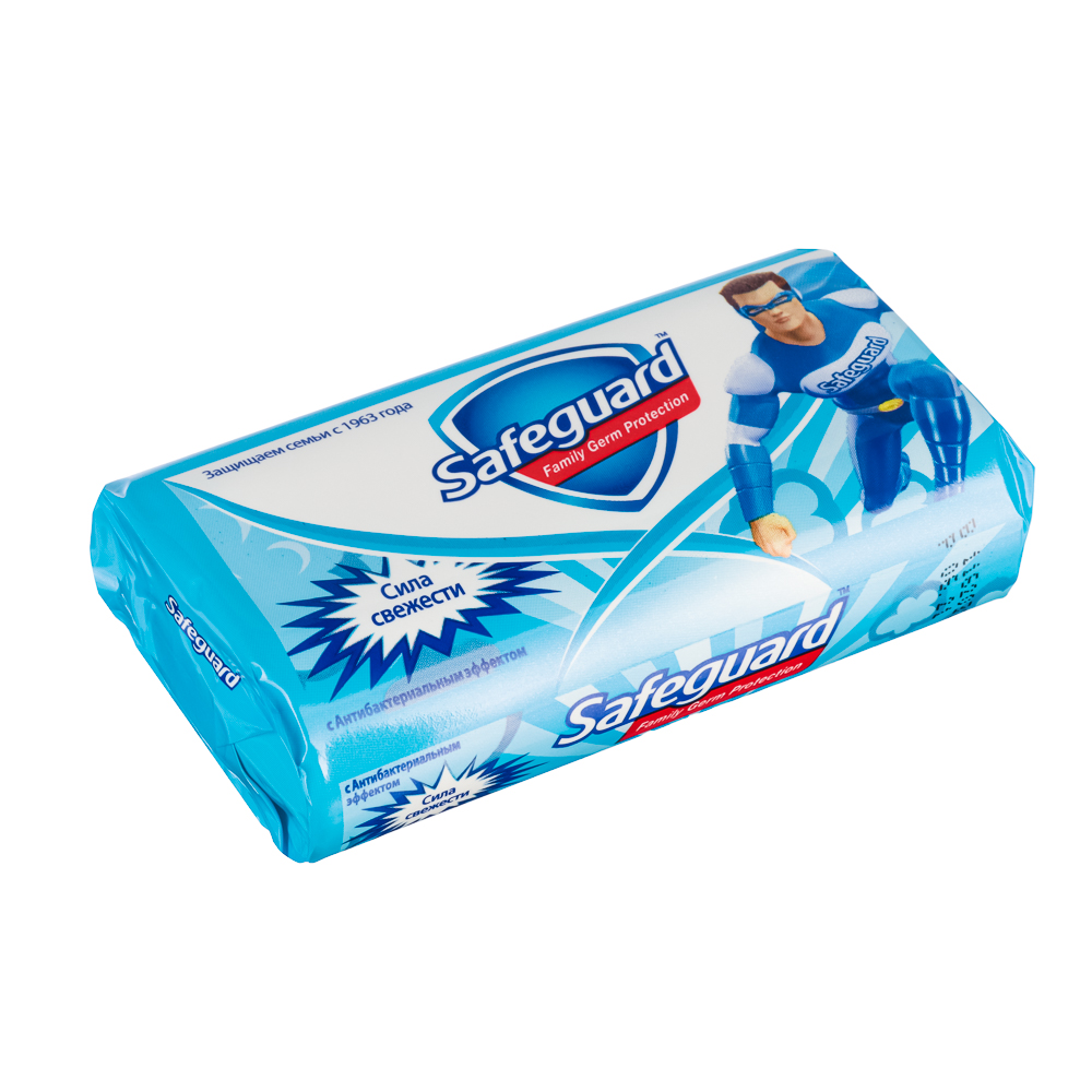 Мыло твердое туалетное SAFEGUARD Нежный уход с Алоэ/Сила свежести, к/у 90г, арт.№ 952-043