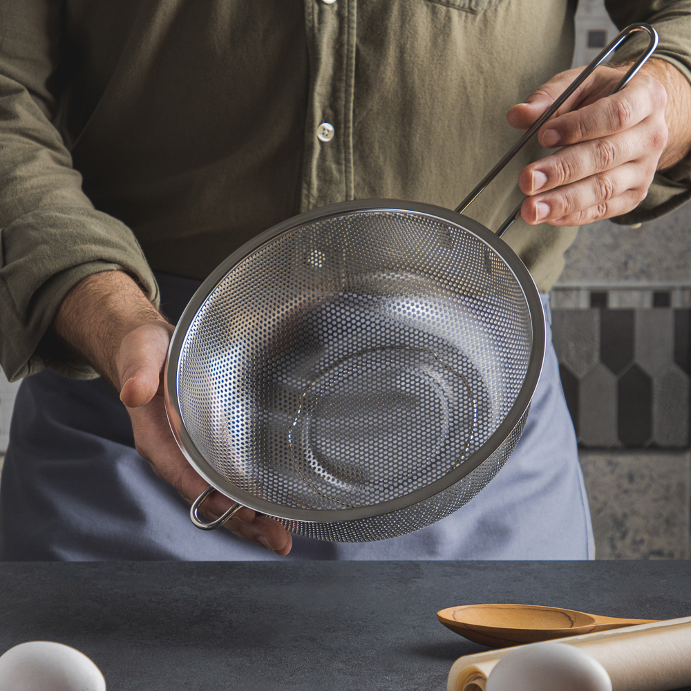 VETTA Дуршлаг с ручкой 22см, нерж.сталь, арт.№ 886-036