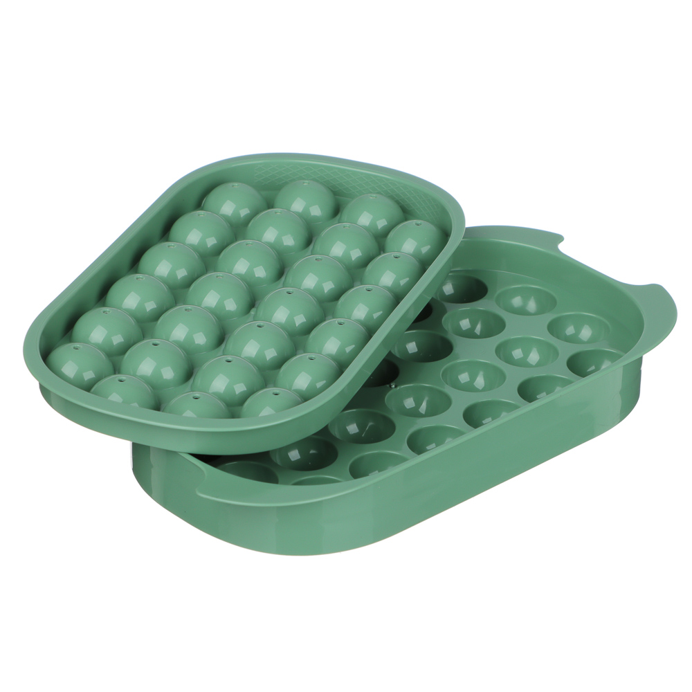 SATOSHI Набор форм для льда с контейнером 23х12х9,5см, 54 ячейки, совок, пластик, арт.№ 856-206