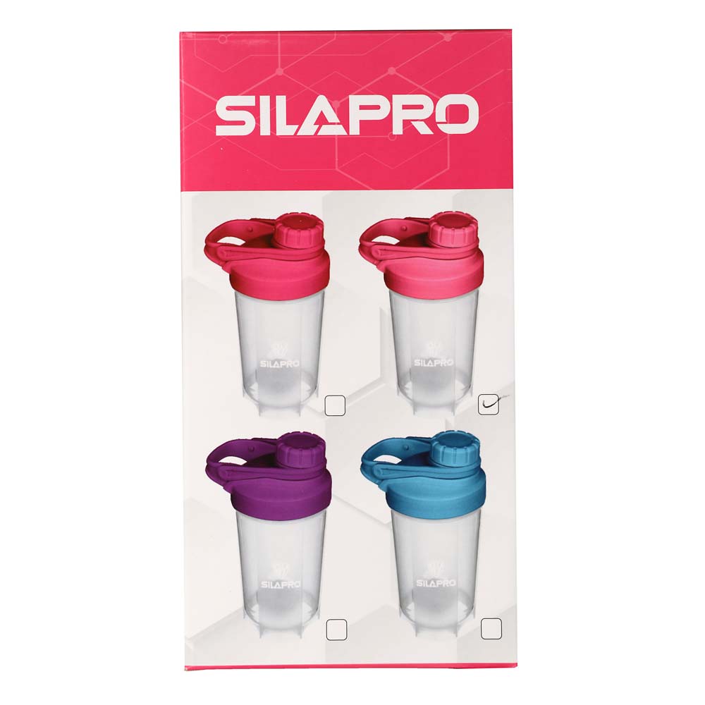 SILAPRO BY Шейкер спортивный, 500мл, 11,5х18,5см, пластик PP, арт.№ 088-015