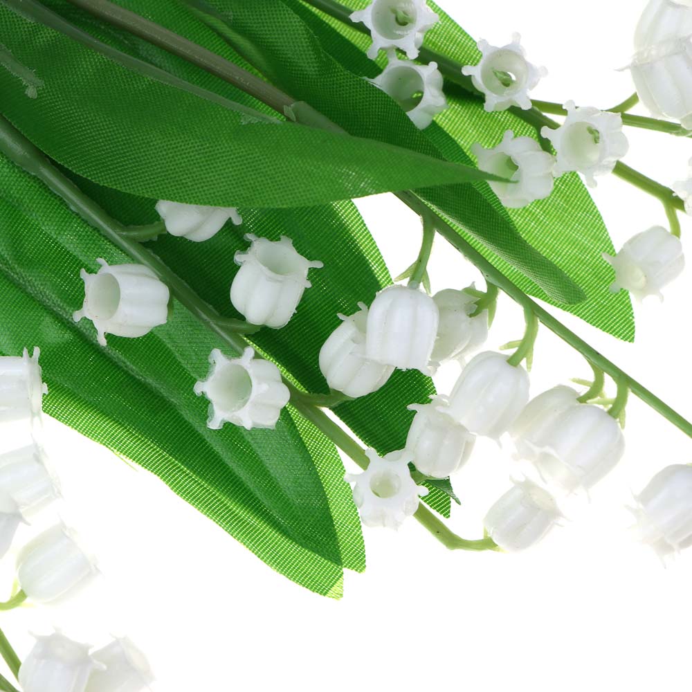 LADECOR Цветок искусственный ландыш, 35 см, ткань, пластик, арт.№ 535-184