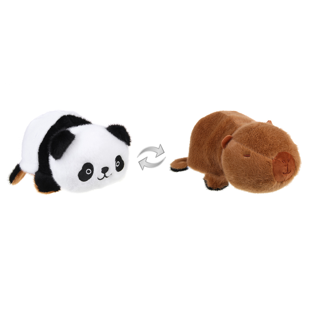 ИГРОЛЕНД Мягкая игрушка "Вывернушка-зверушка", 22 см, полиэстер, 3 дизайна, арт.№ 264-436