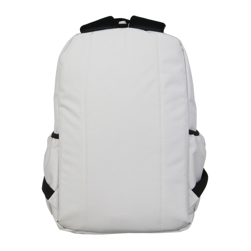 Рюкзак подростковый 44х28х17 см, 2 отделения, 4 кармана, ручка, нашивка, фактурный полиэстер, отделка искусственной кожей, бежевый, арт.№ 576-080