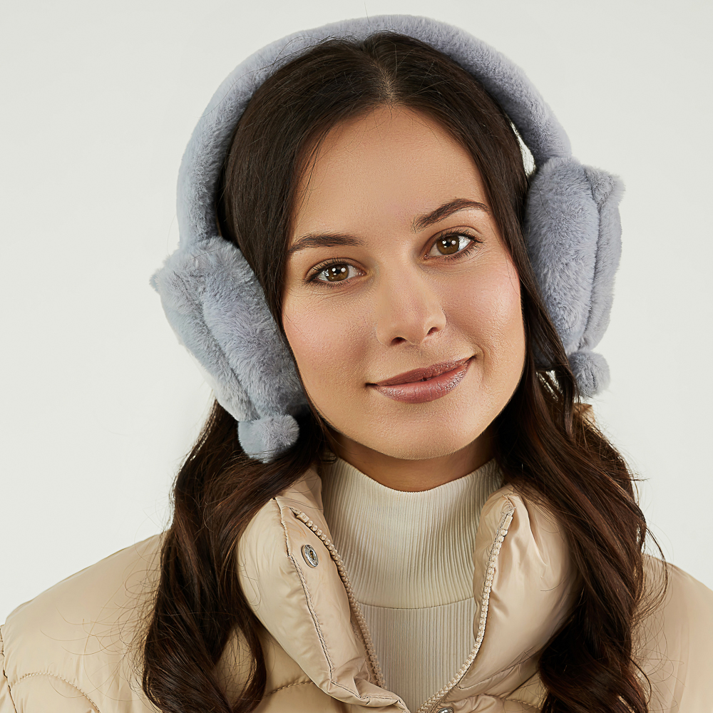 GALANTE Наушники теплые из эко меха с дизайном Сиба-ину, р-р 56-58, 2 цвета, СЗШ24-19, арт.№ 314-853