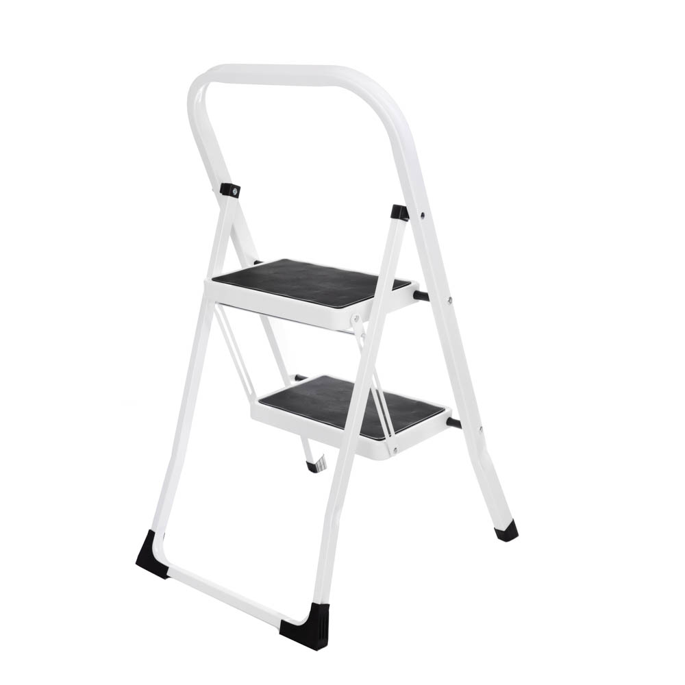 ЕРМАК Стремянка стальная (макс.нагрузка 150кг), 2 ступени, прорезиненные ступени, арт.№ 624-064