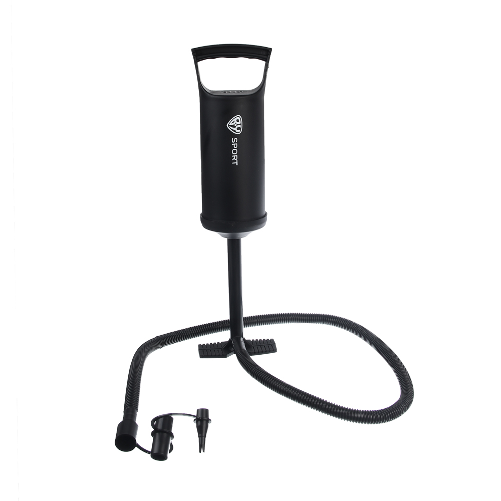 Насос ручной, тм BY SPORT, объем 0,85л, 30см, 3 насадки в комплекте, РР, арт.№ 069-003