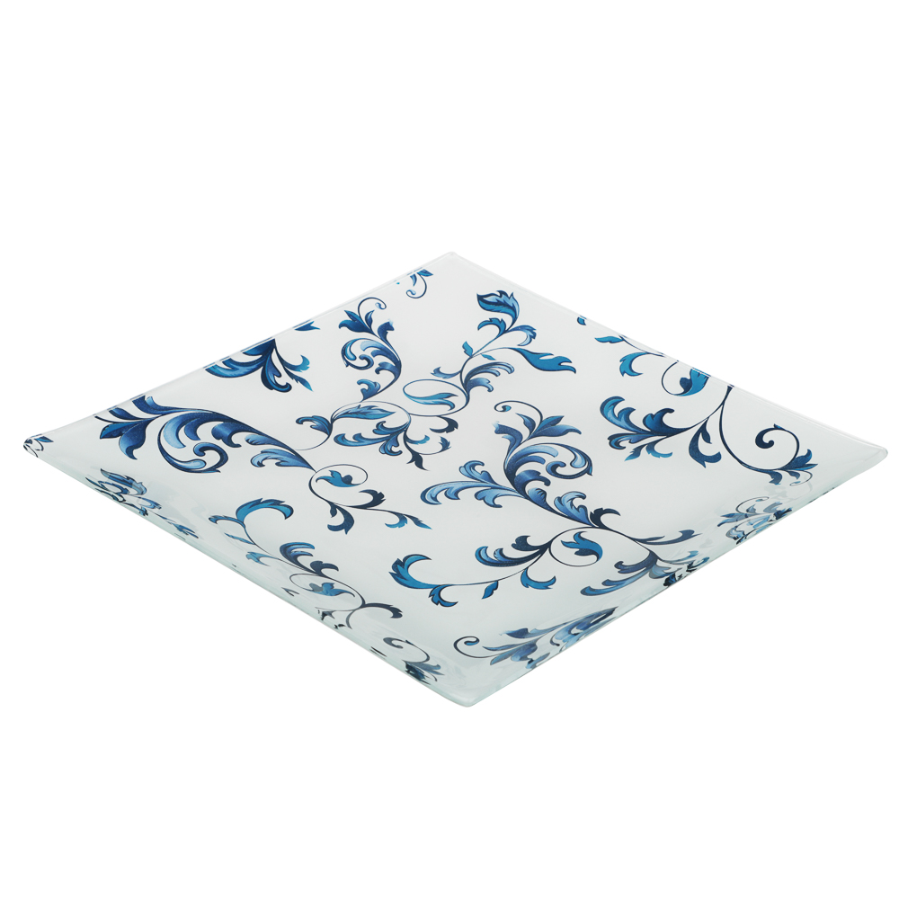 Узоры Блюдо квадратное 20см, стекло, арт.№ 820-648