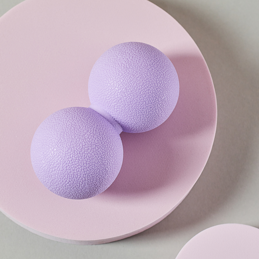 SILAPRO MAX Мяч массажный, сдвоенный, фиолетовый, 12х6см, ТРЕ, арт.№ 192-025