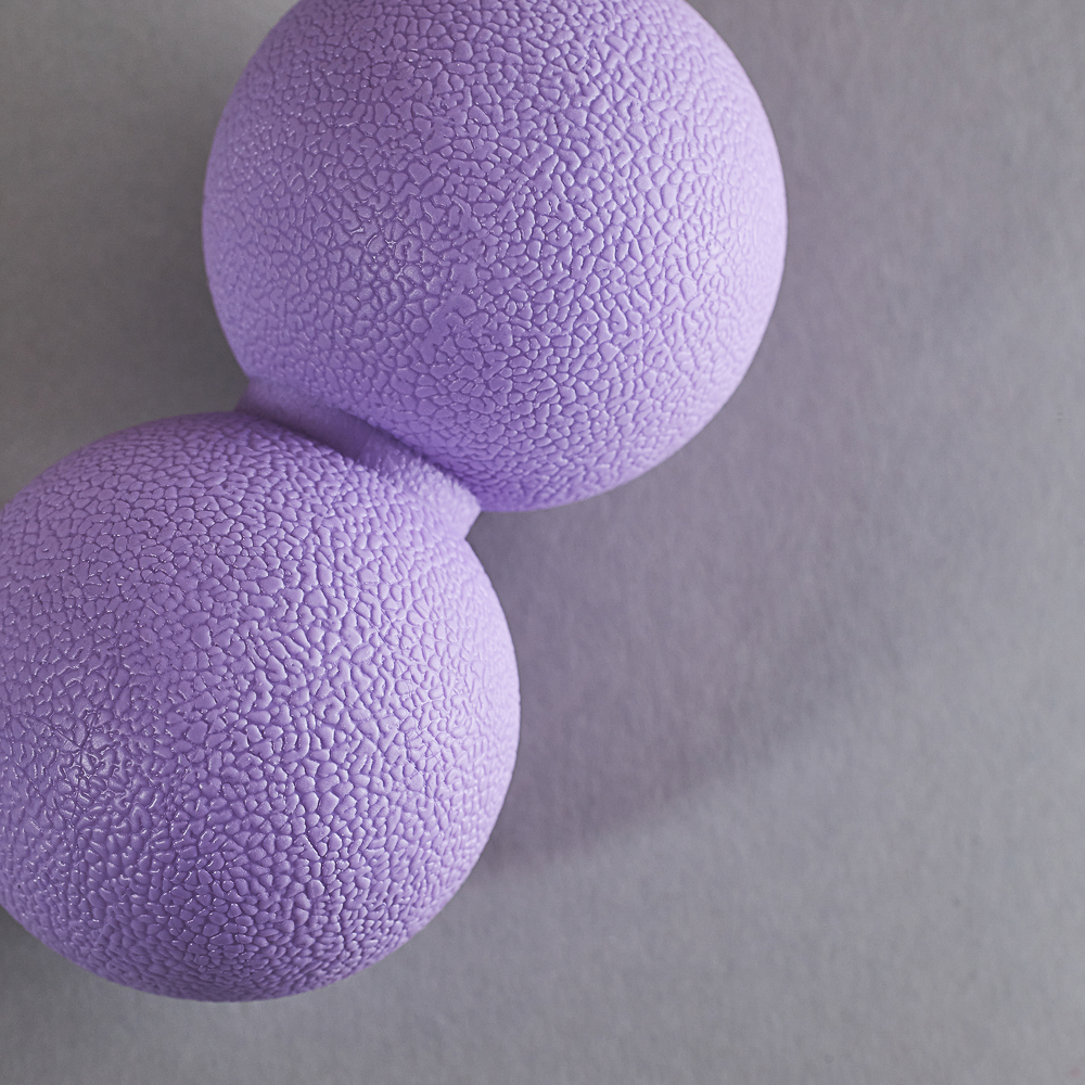 SILAPRO MAX Мяч массажный, сдвоенный, фиолетовый, 12х6см, ТРЕ, арт.№ 192-025