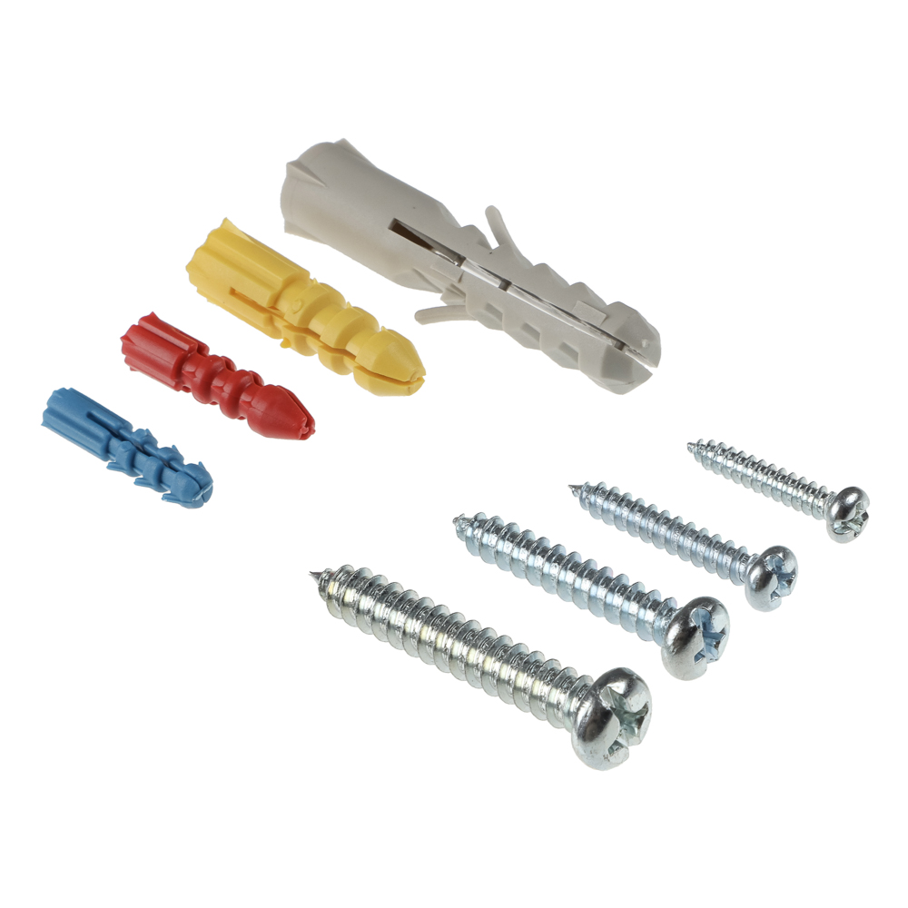 ЕРМАК Набор металлических шурупов с дюбелями на 106шт, арт.№ 624-145