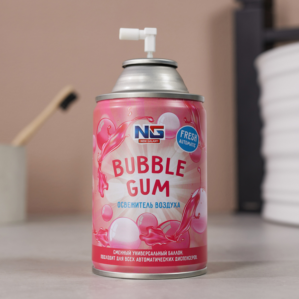 NEW GALAXY Освежитель воздуха Автоматик Fresh 250мл, бабл гам, арт.№ 778-146