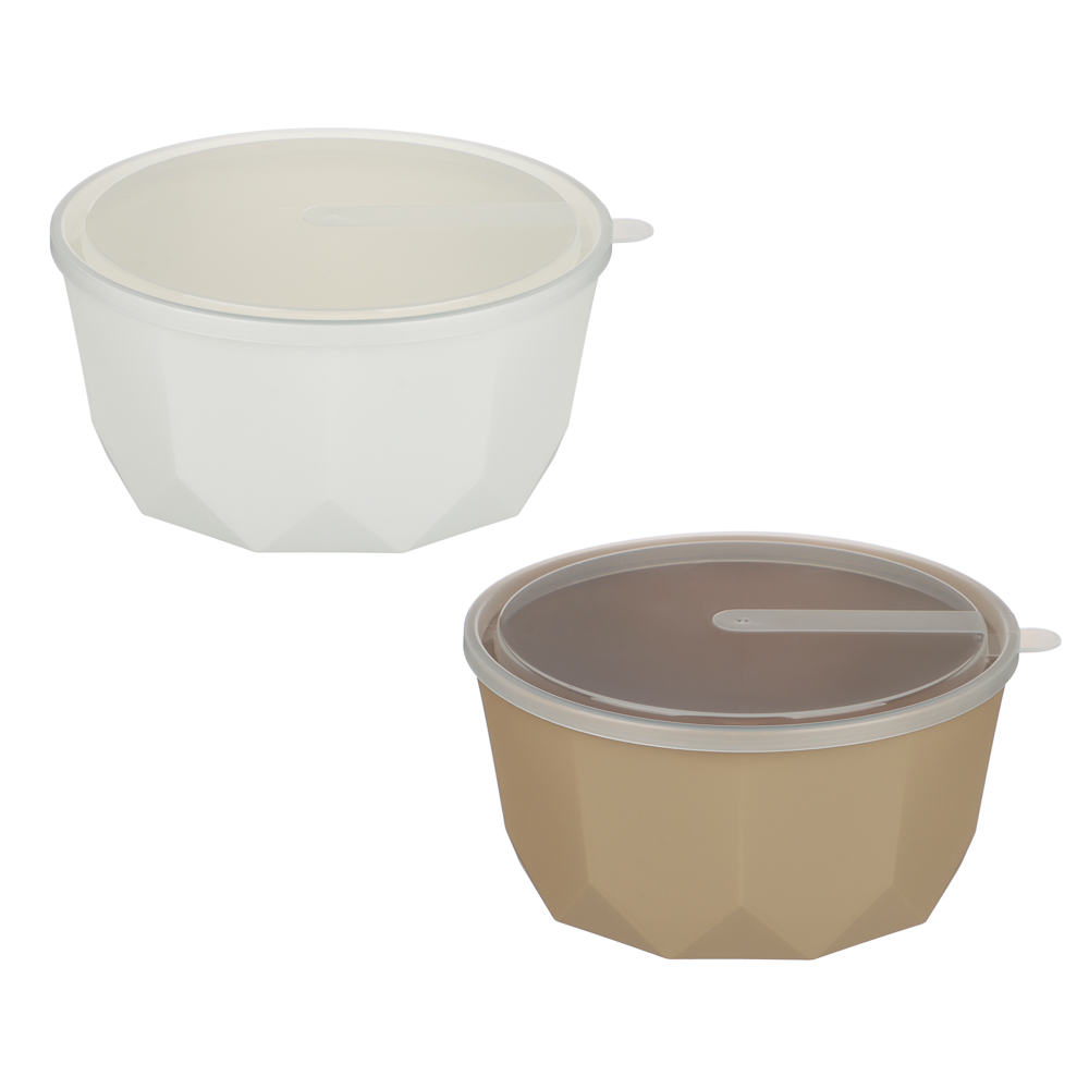 Салатник STOCKHOLM с крышкой 1,7л, пластик, 2 цвета, арт.№ 861-536