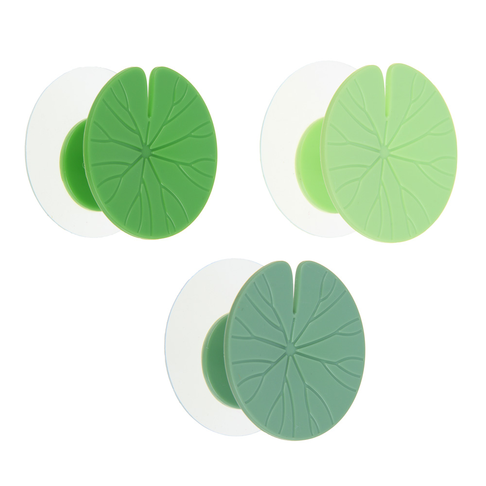 VETTA Крючки самоклеящиеся, в виде Листьев Лотоса, 2шт, арт.№ 440-011