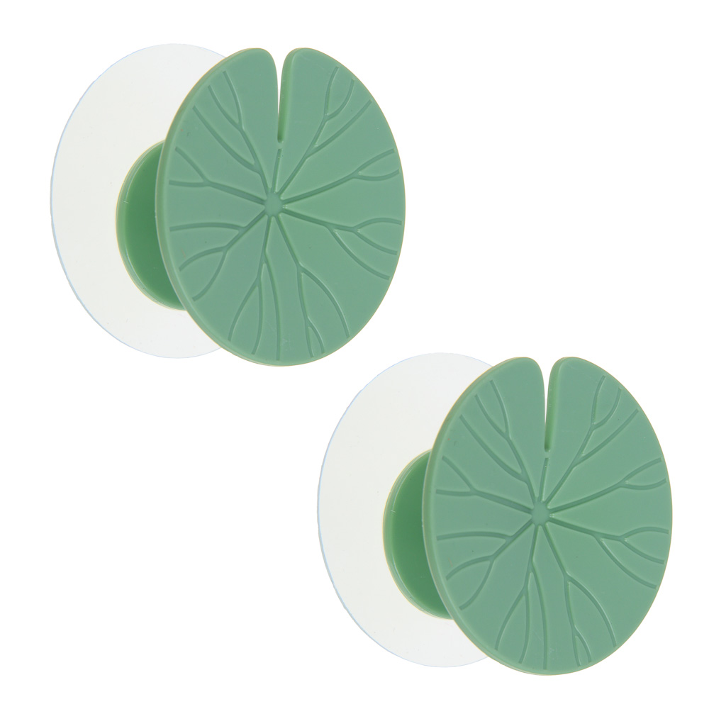 VETTA Крючки самоклеящиеся, в виде Листьев Лотоса, 2шт, арт.№ 440-011