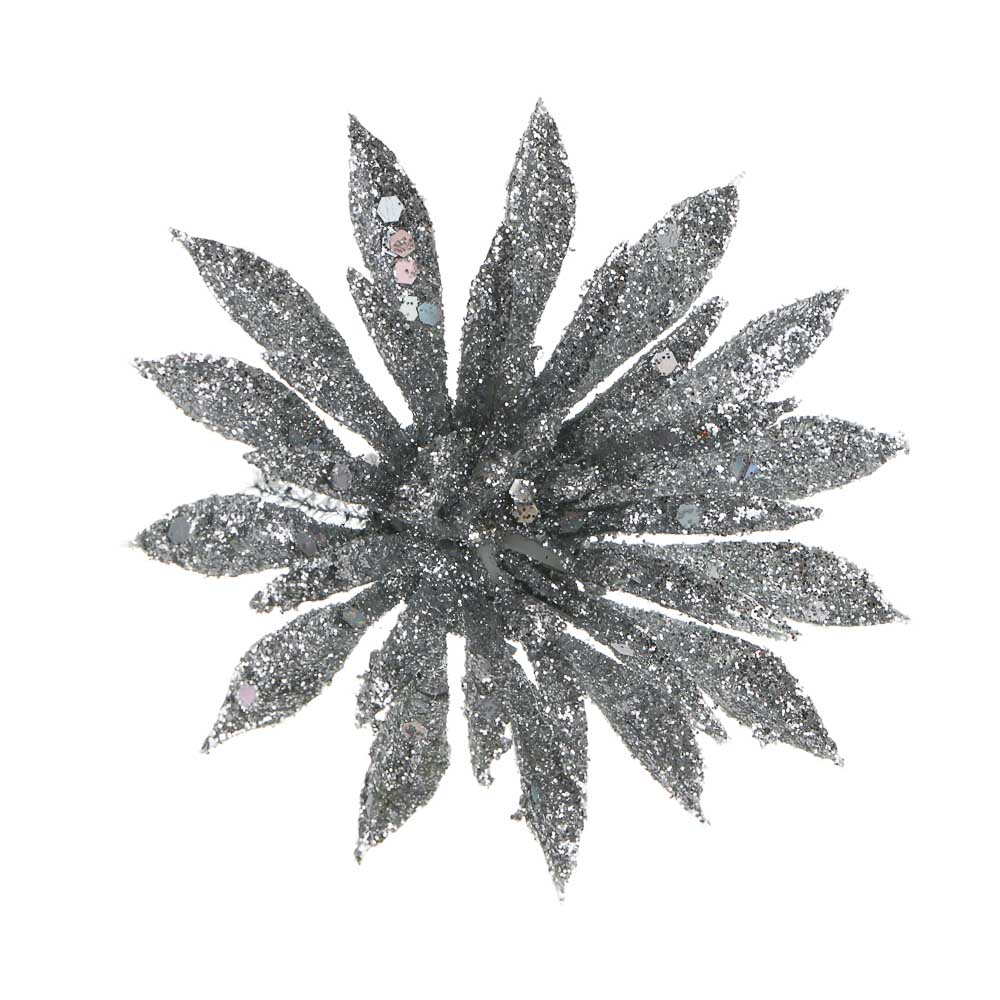 СНОУ БУМ Цветы на проволоке 8x8 см 3 шт, арт.№ 397-409