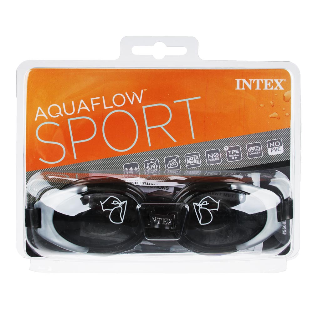 INTEX Очки для плавания Water Sport, 3 цвета, от 14 лет, 55685, арт.№ 359-175